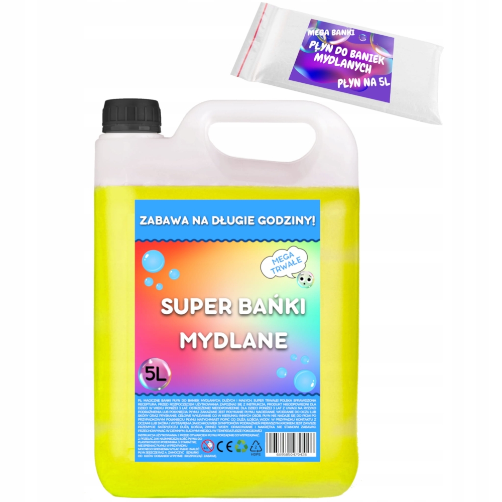 Płyn do baniek 5l +proszek