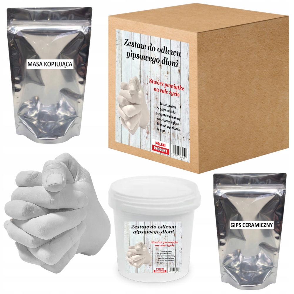 Zestaw do odlewu dłoni