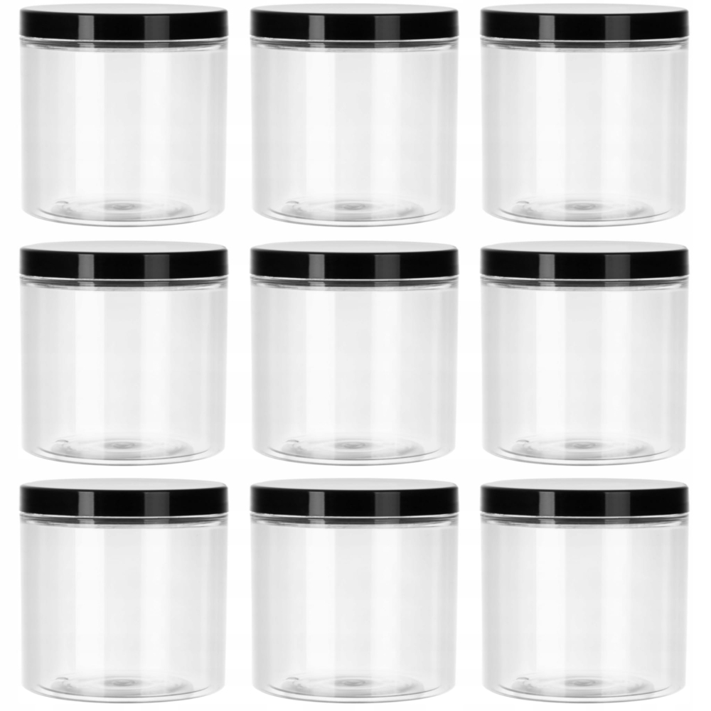 SŁOIK POJEMNIK 200 ml 0,2 L PLASTIKOWY PET 9 szt
