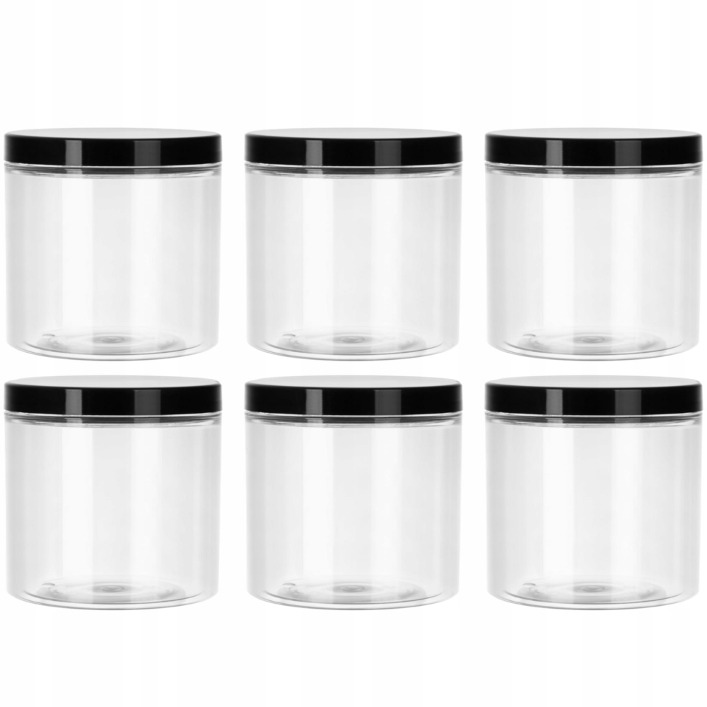 SŁOIK POJEMNIK 200 ml 0,2 L PLASTIKOWY PET 6 szt Na przyprawy