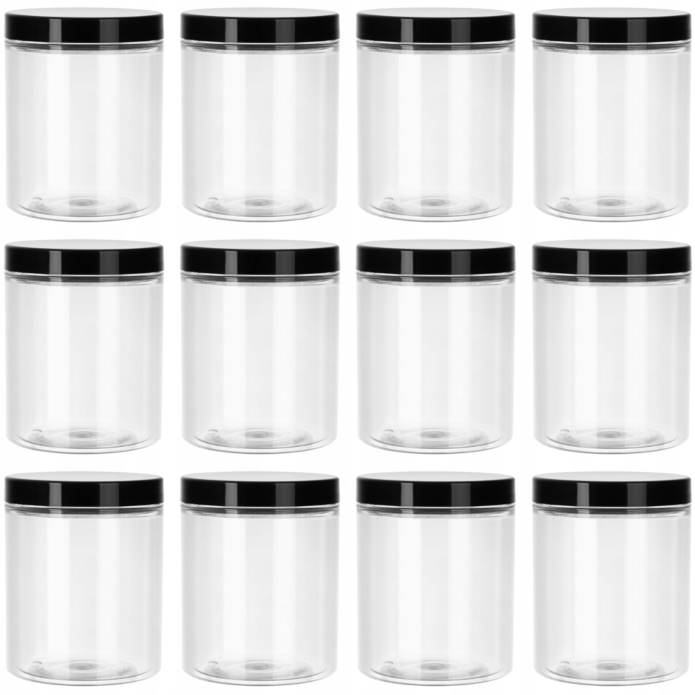 SŁOIK POJEMNIK 500 ml 0,5 L PLASTIKOWY PET 12 szt