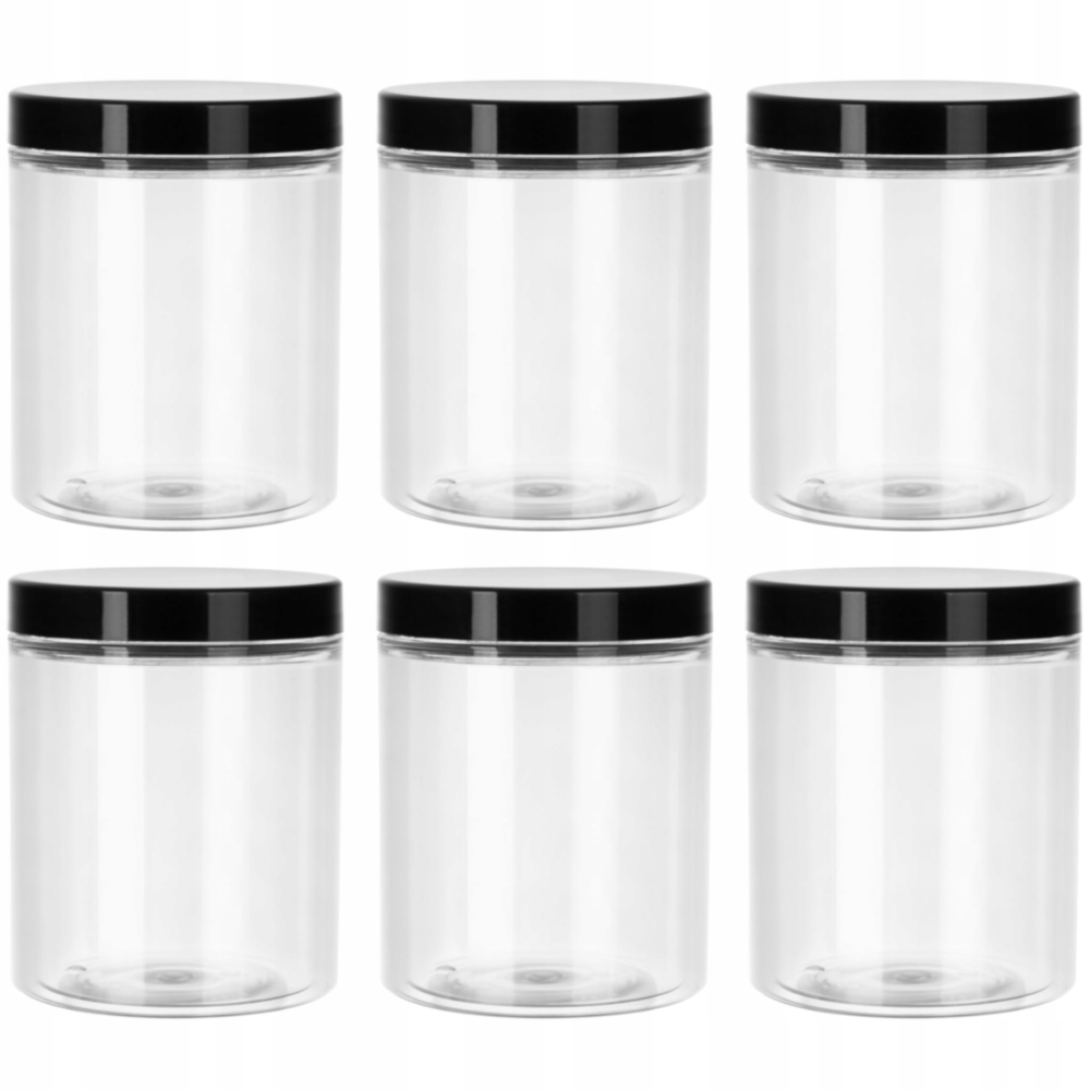 SŁOIK POJEMNIK 500 ml 0,5 L PLASTIKOWY PET 6 szt
