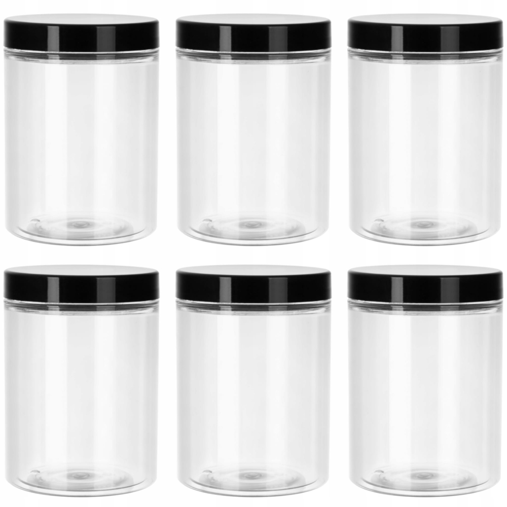 SŁOIK POJEMNIK 1000 ml 1 L PLASTIKOWY PET 6 szt