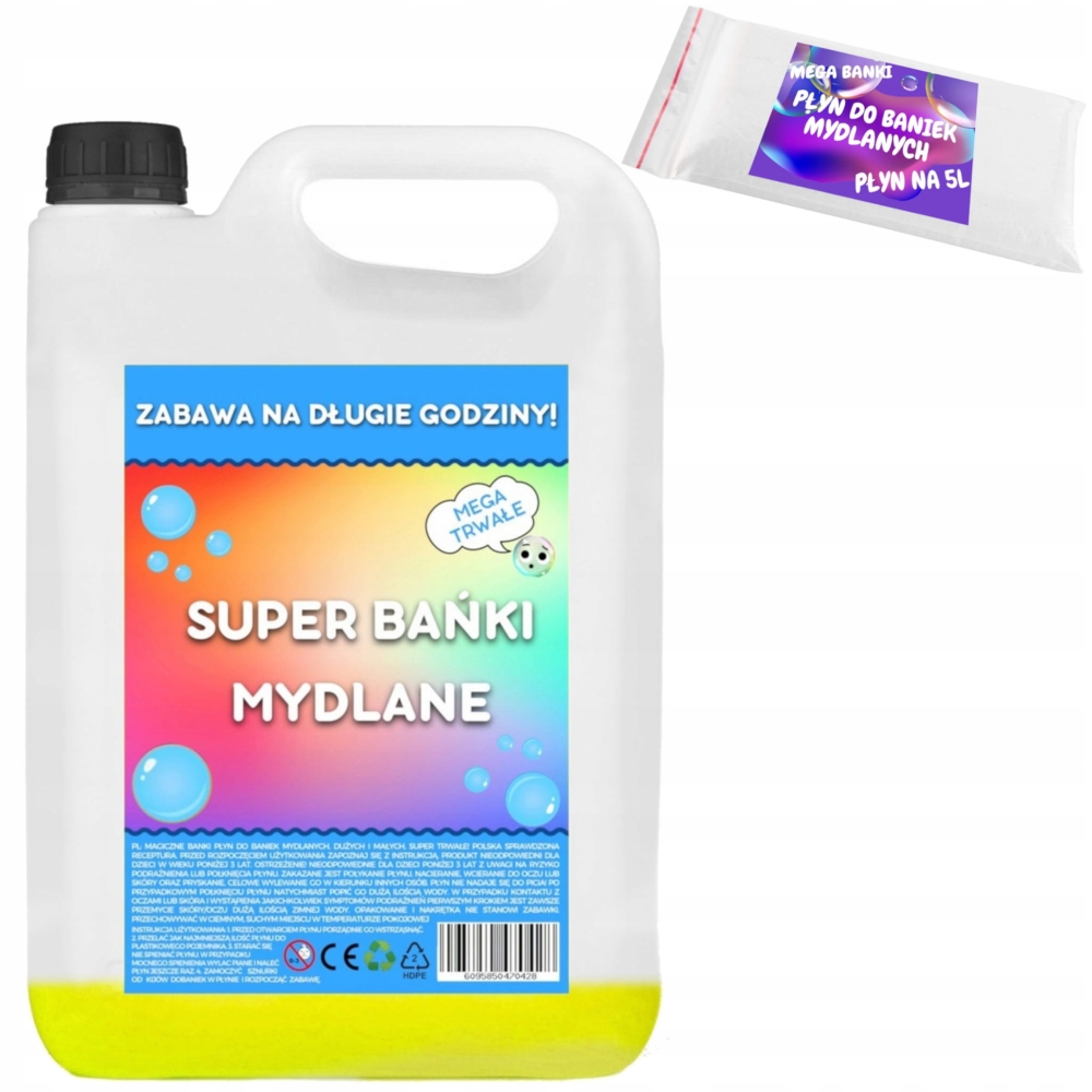 Płyn do baniek mydlanych dużych koncentrat 10 L 5l