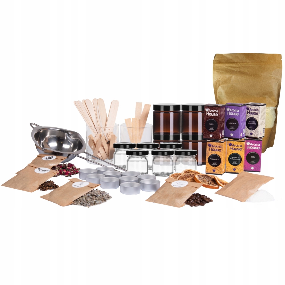 ZESTAW DO ROBIENIA ŚWIEC WYROBU ŚWIECZEK SOY DIY