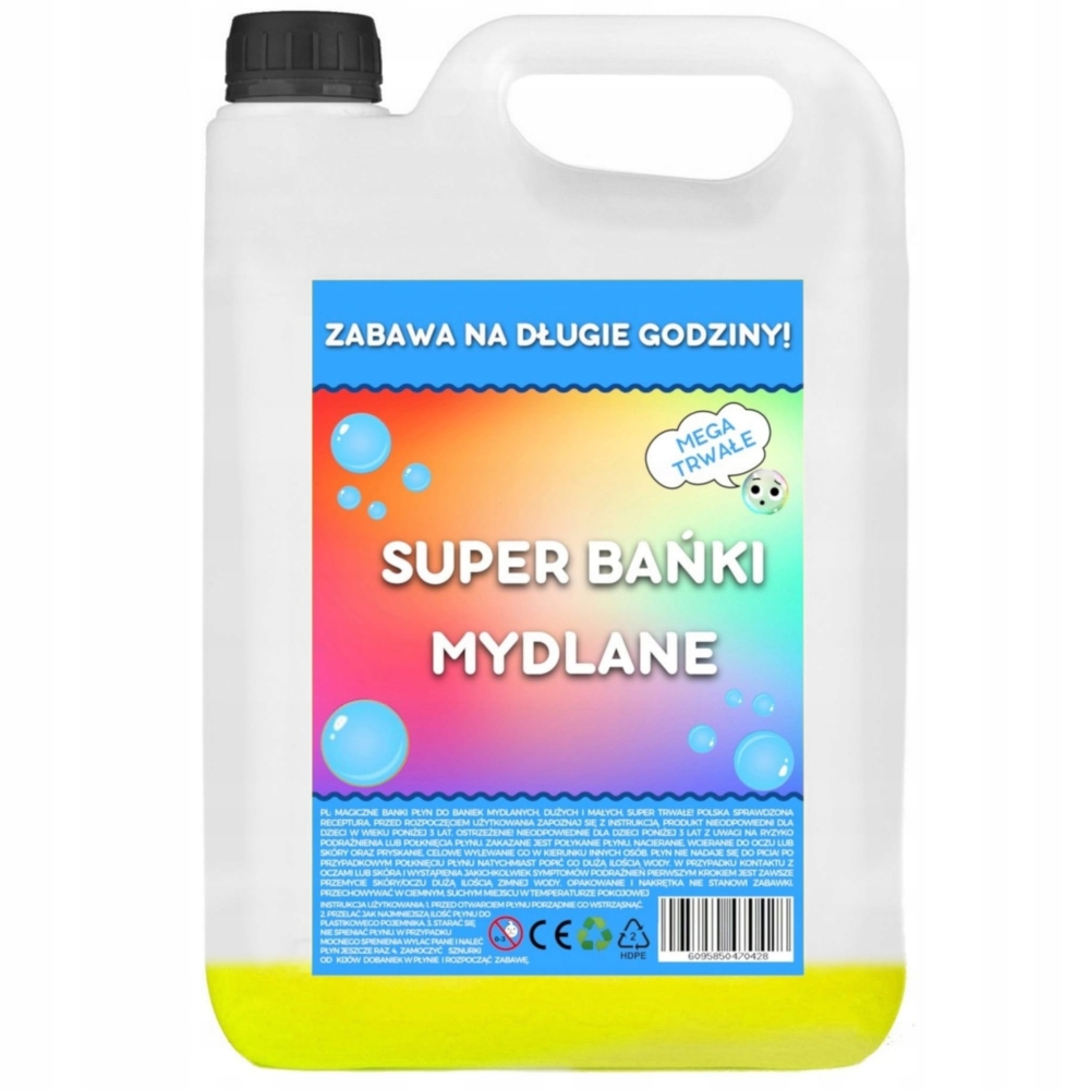 Płyn do baniek mydlanych dużych koncentrat na 5 L