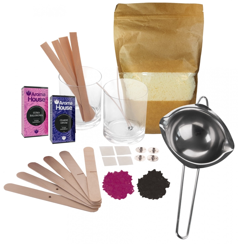 ZESTAW DO ROBIENIA WYROBU ŚWIEC ŚWIECZEK SOJOWYCH