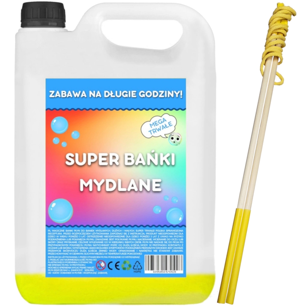 Koncentrat na 5L + kij do baniek mydlanych 