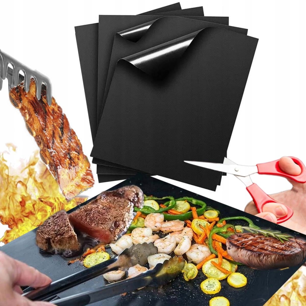 MATA TEFLONOWA DO PIECZENIA DO PIEKARNIKA NA GRILL WIELORAZOWA 4 szt.