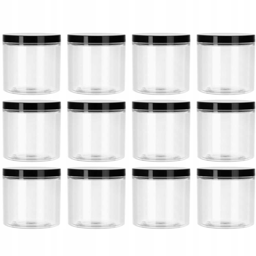 SŁOIK POJEMNIK 200 ml 0,2 L PLASTIKOWY PET NA PRZYPRAWY 12 szt