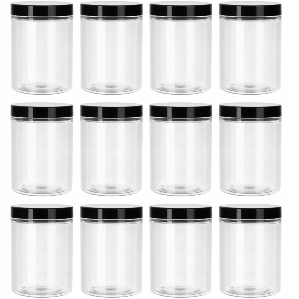SŁOIK POJEMNIK 1000 ml 1 L PLASTIKOWY PET 12 szt