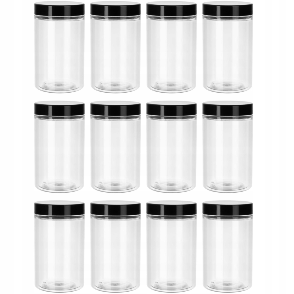 SŁOIK POJEMNIK 1250 ml 1,25 PLASTIKOWY PET 12 szt