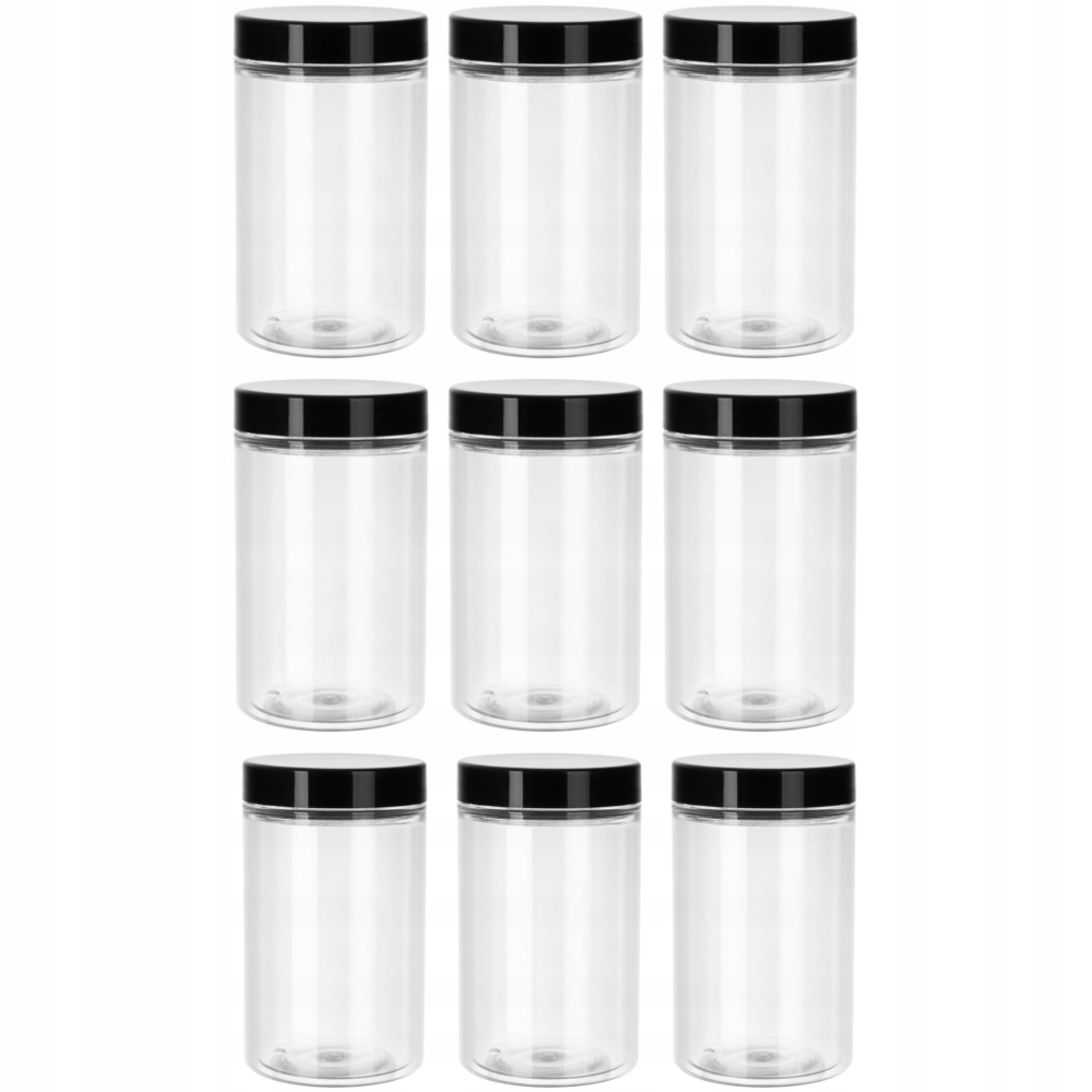 SŁOIK POJEMNIK 1250 ml 1,25 PLASTIKOWY PET 9 szt