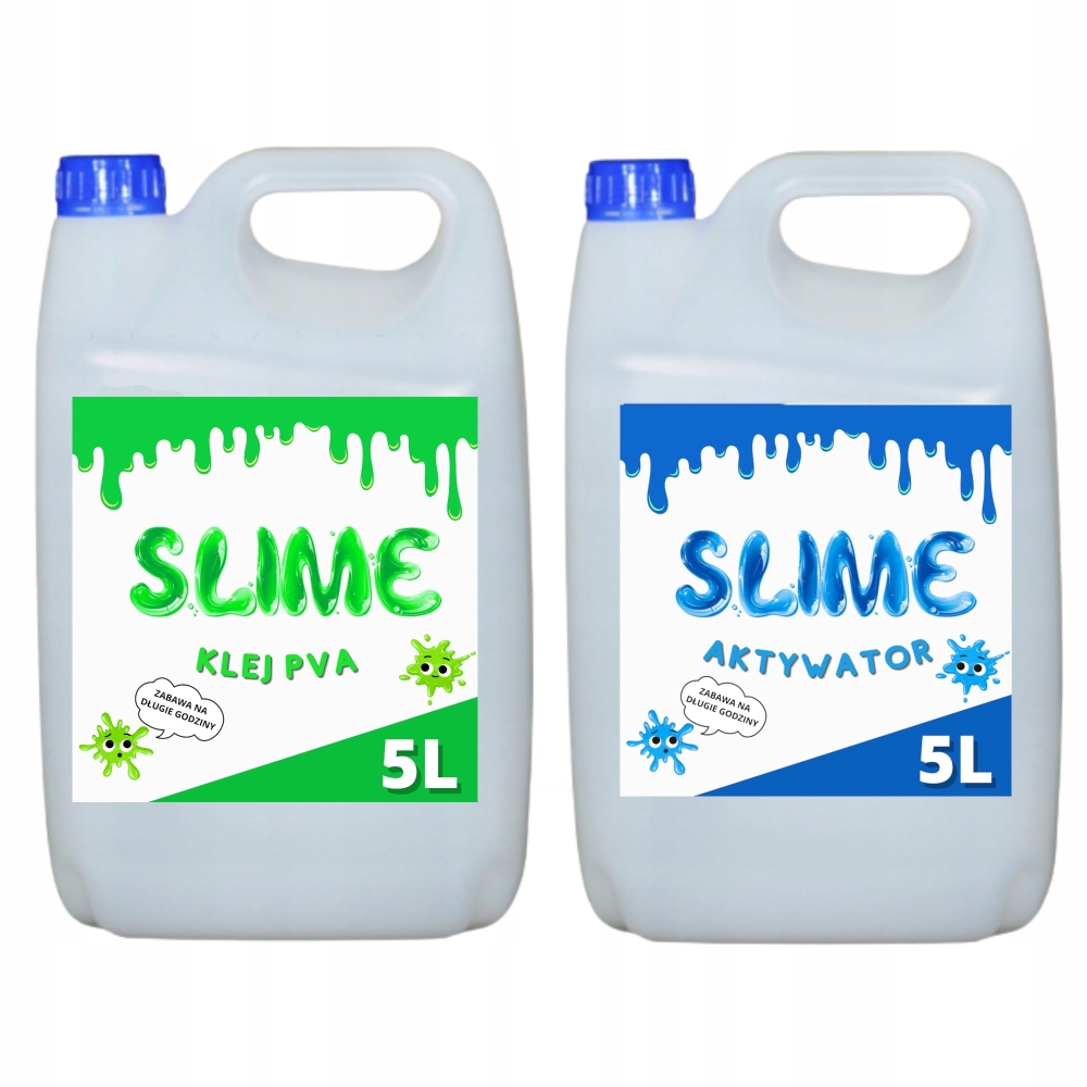ZESTAW DO SLIME KLEJ PVA 5 LITRÓW + AKTYWATOR 5L