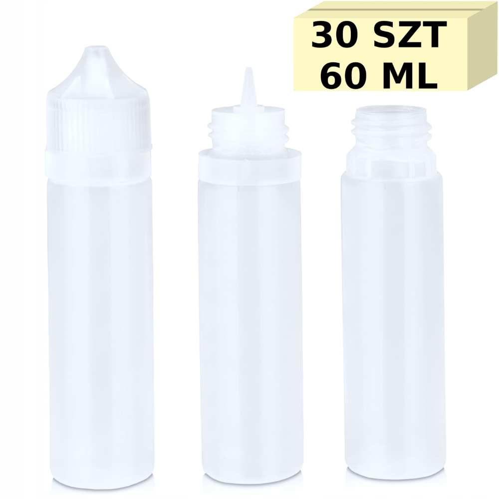 BUTELKI 60 ml 30 SZT LIQUID BUTELECZKA BUTELECZKI