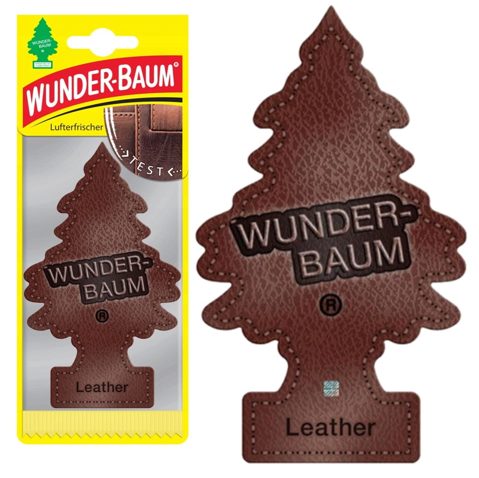 WUNDER-BAUM Zapach samochodowy auta Skóra Leather