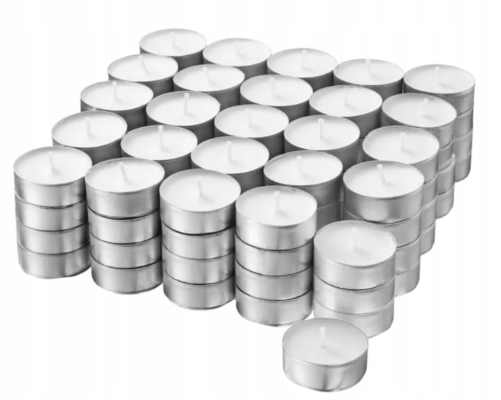 Podgrzewacze sojowe naturalne bez zapachowe 50 szt tealight