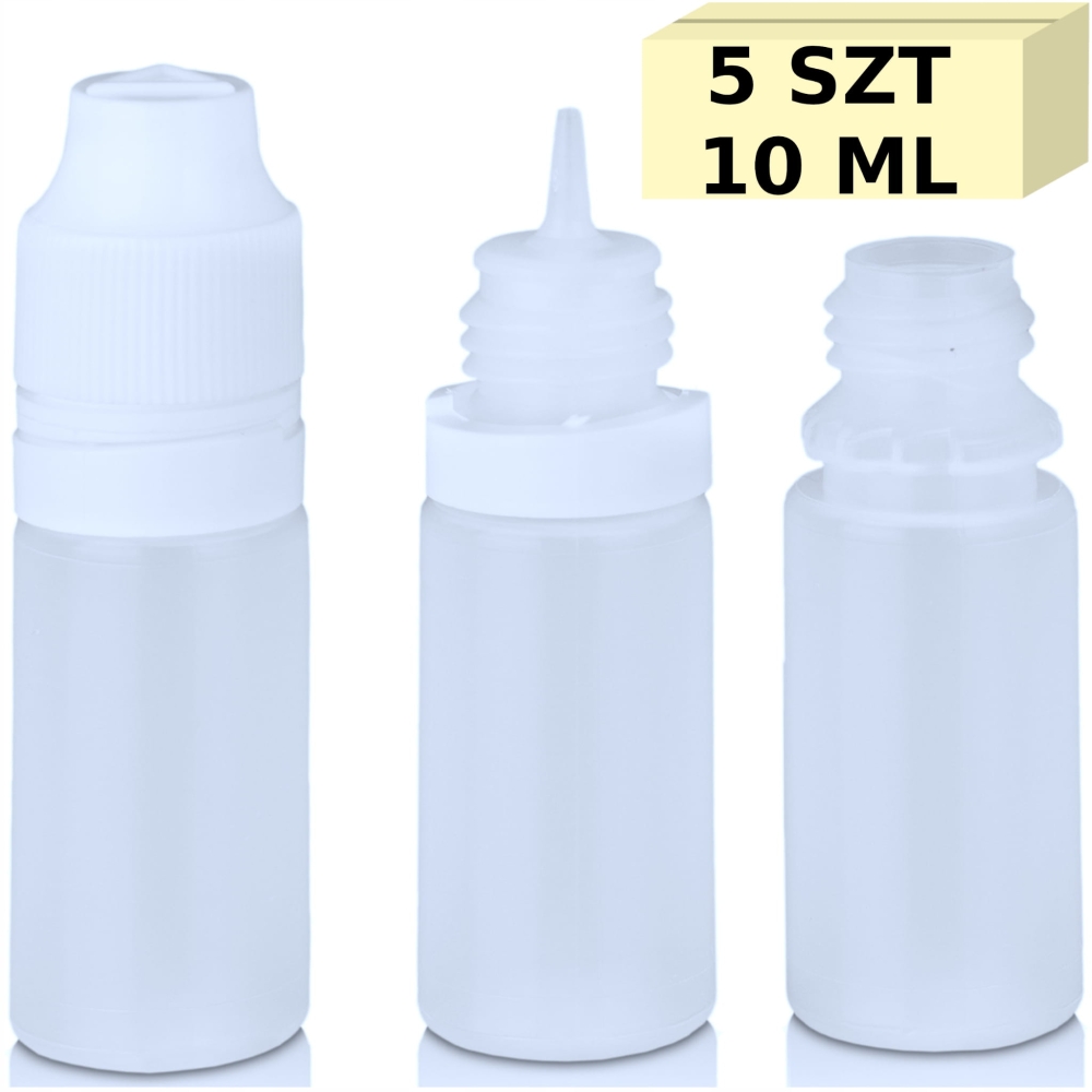 BUTELKI 10 ml 5 SZT LIQUID BUTELECZKA BUTELECZKI