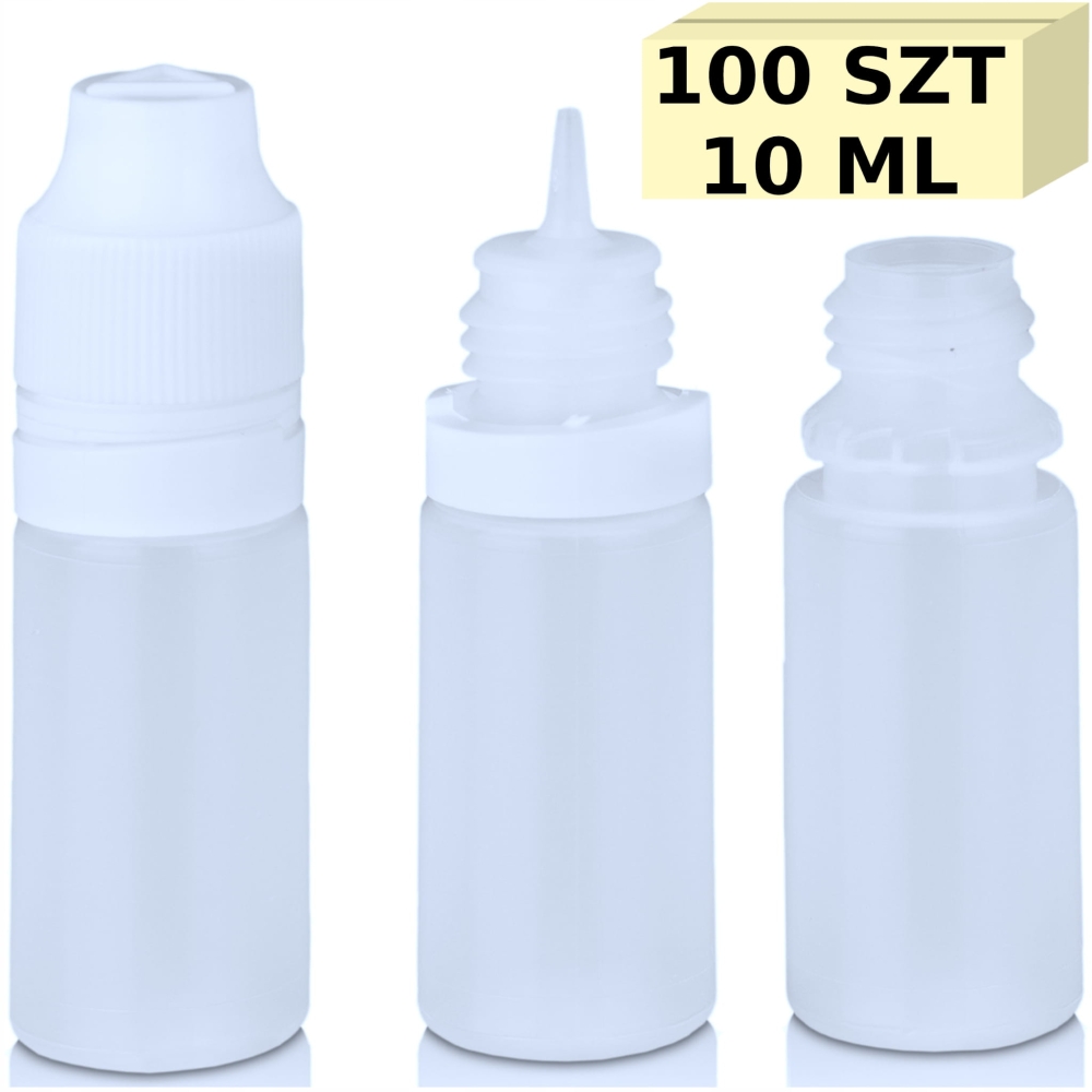 BUTELKA 10ml LIQUID BUTELECZKA BUTELECZKI 100 SZT